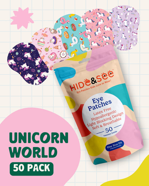 HIDE&SEE Eye Patches - Unicorn World Pack