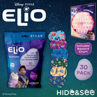 Elio 30 pack pouch with its space themed patch designs and reward chart