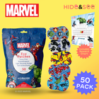 Marvel 50 pack pouch with its eye patch designs and reward chart