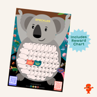 Koala reward chart included in the Hide & See Wild pack