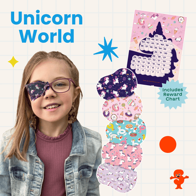 HIDE&SEE Eye Patches - Unicorn World Pack